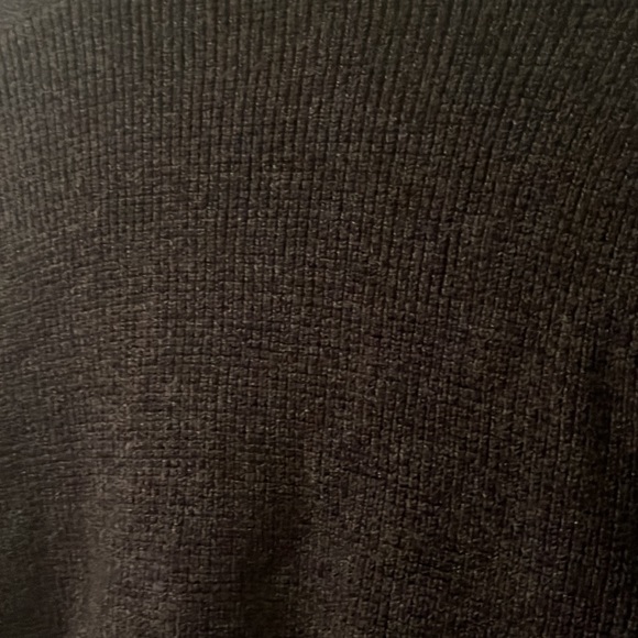 NEW Theory Merino Wool MEDIUM 1/4 Zip Pullover Sweater Ribbed Dark Grey MEN - Picture 10 of 10